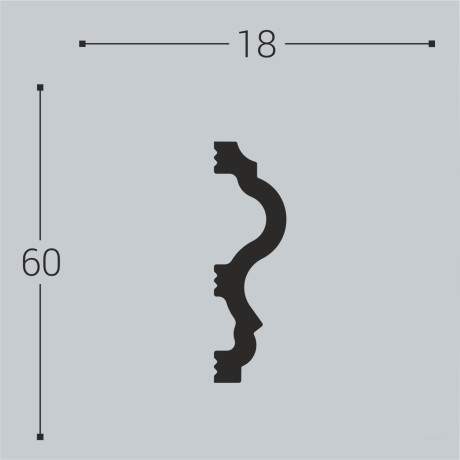 Молдинг XPS BD М 6 (60*18)/24