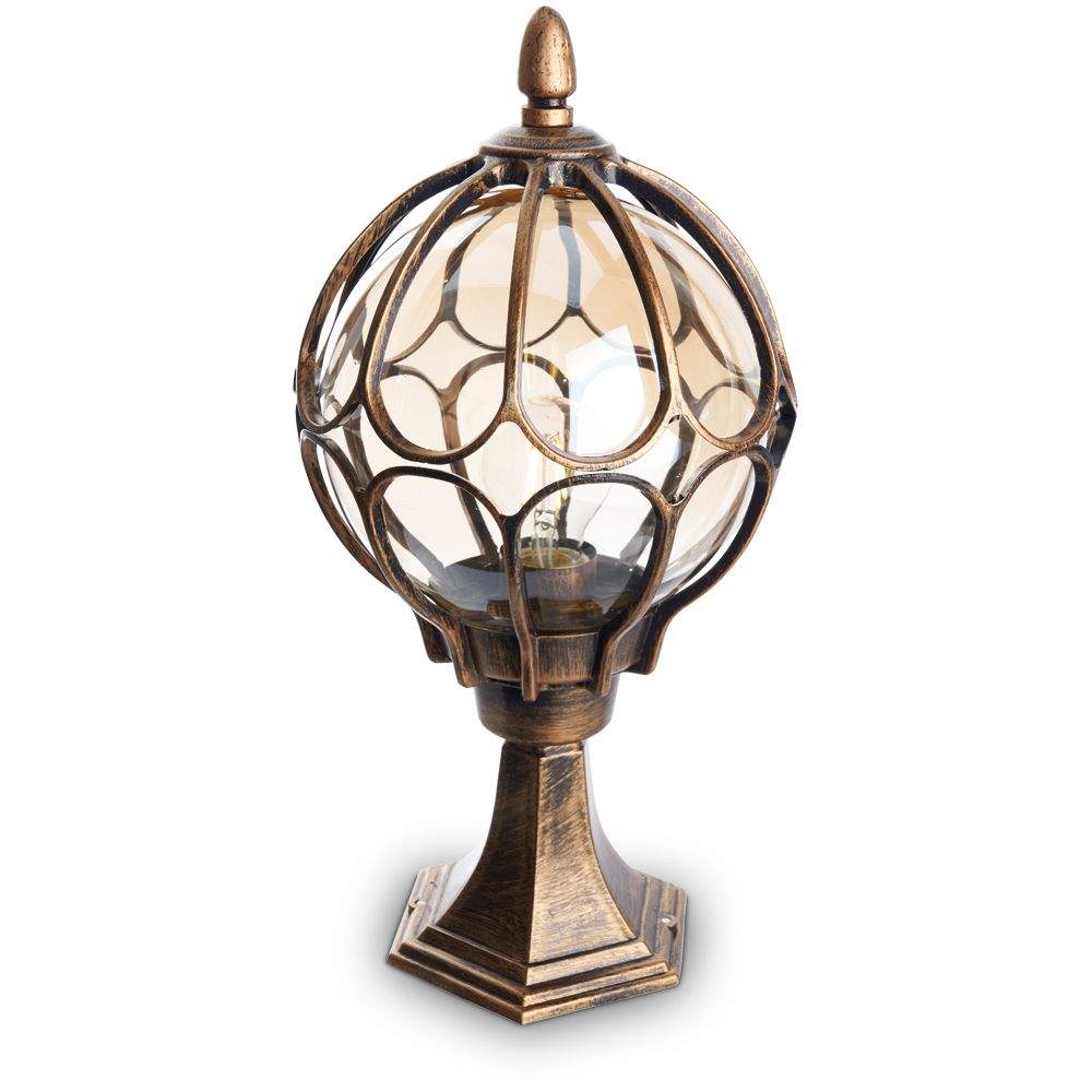 Светильник FERON  PL3804 60W  E27 IP44 черн.золото 11365