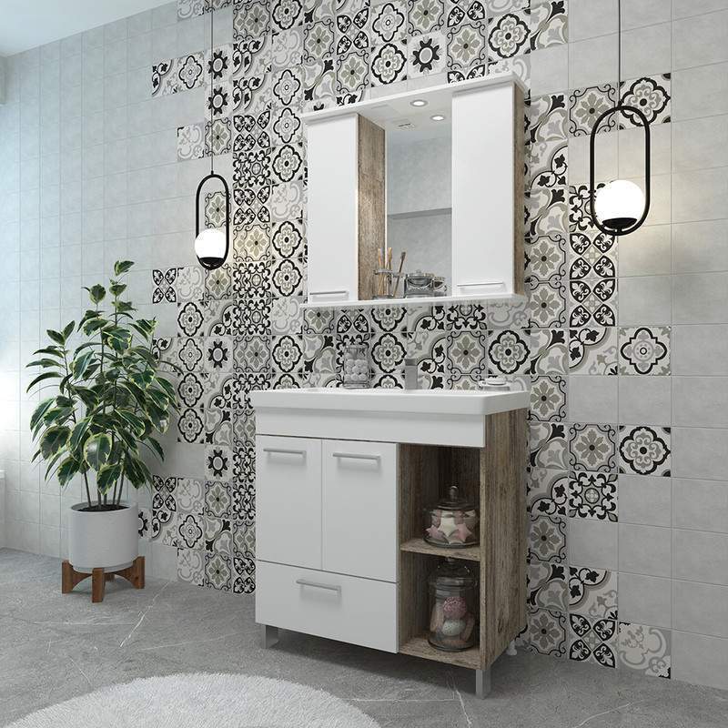 Тумба EVA GOLD  Crea 80 + умыв.MODUO 80/Como 80/Grand 80