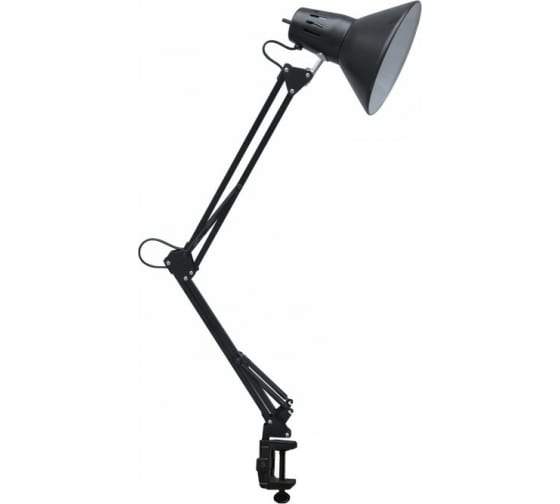 Св-к настольный под лампу CHC-13Ч на струбц.60Вт Е27 черный IN HOME