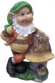 Гном  ФП367  ушастый с двумя грибами  50см  