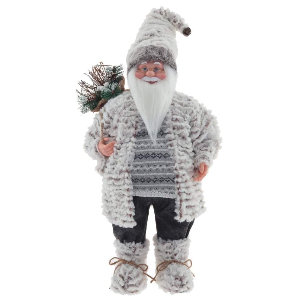 REMECO COLLECTION Дед Мороз 761724 серый 30х24х58/82см