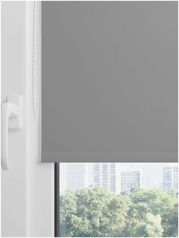 Штора рулонная универсальная с/з 100%  Термо Блэкаут Серый лёд  68*170  79485