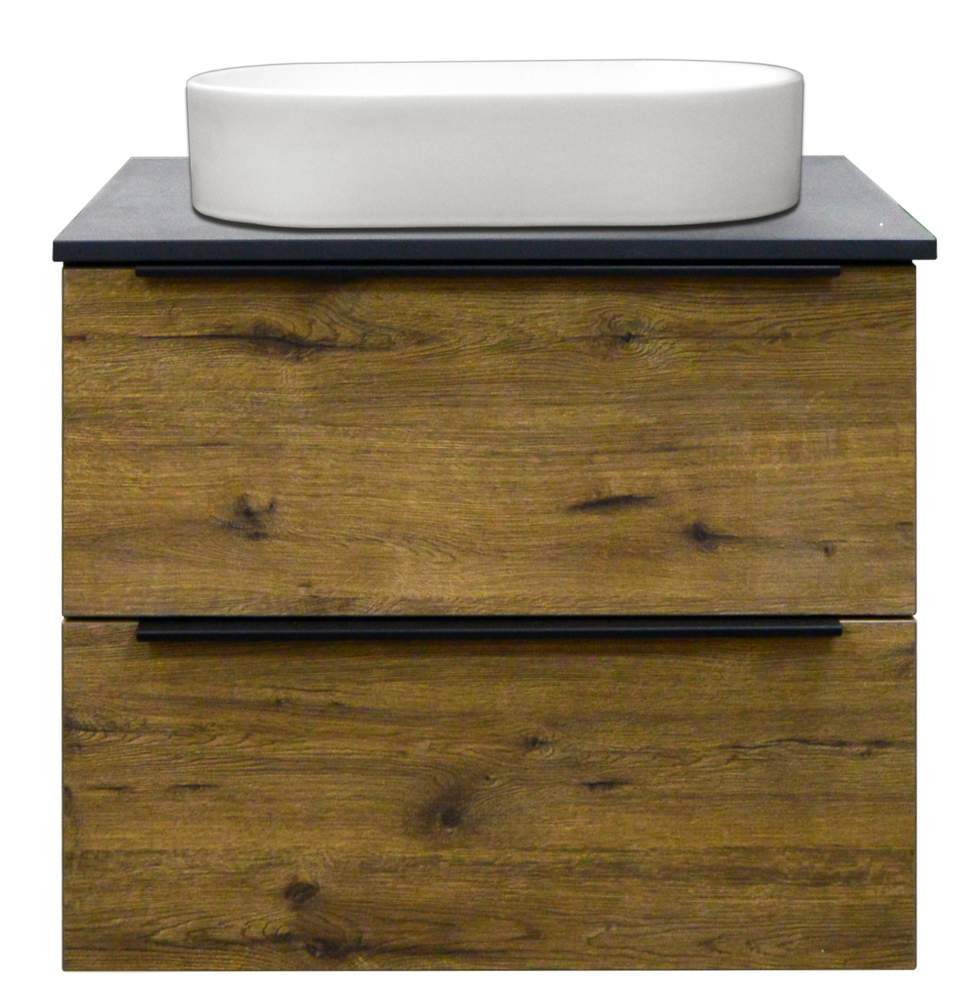 Тумба Gris 75/2+столешница Gris 75 520*750*160 подвесная