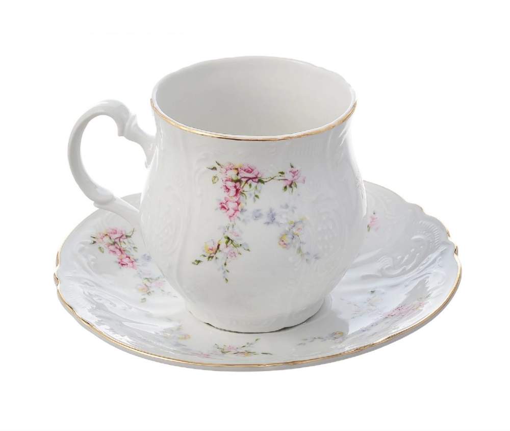 BERNADOTTE Дикая роза отводка золото Набор чайный 2пр/1перс 310мл P175HP55KQD6468011/БТФ0687