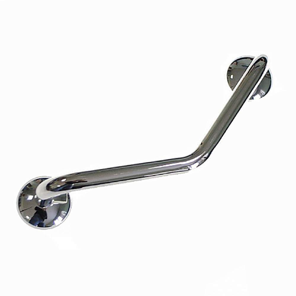 Ручка в ванную изогнутая без мыльницы малая/нерж.хром/ 75184