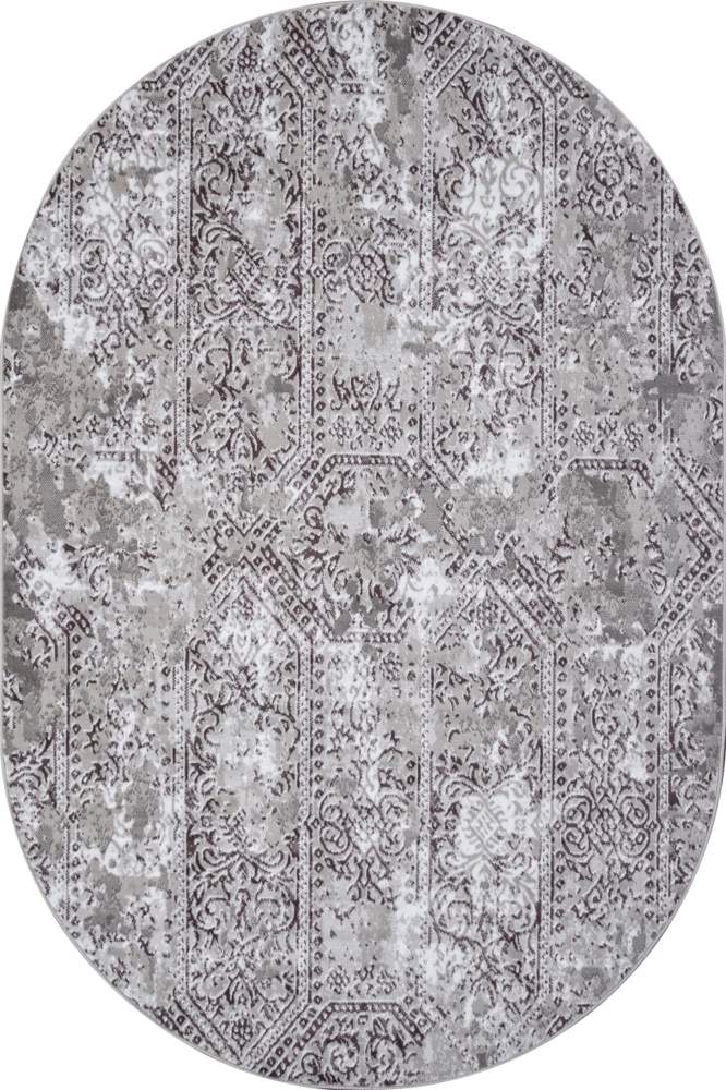 Ковер SILVER  F390 1,0x2,0  GRAY  oval