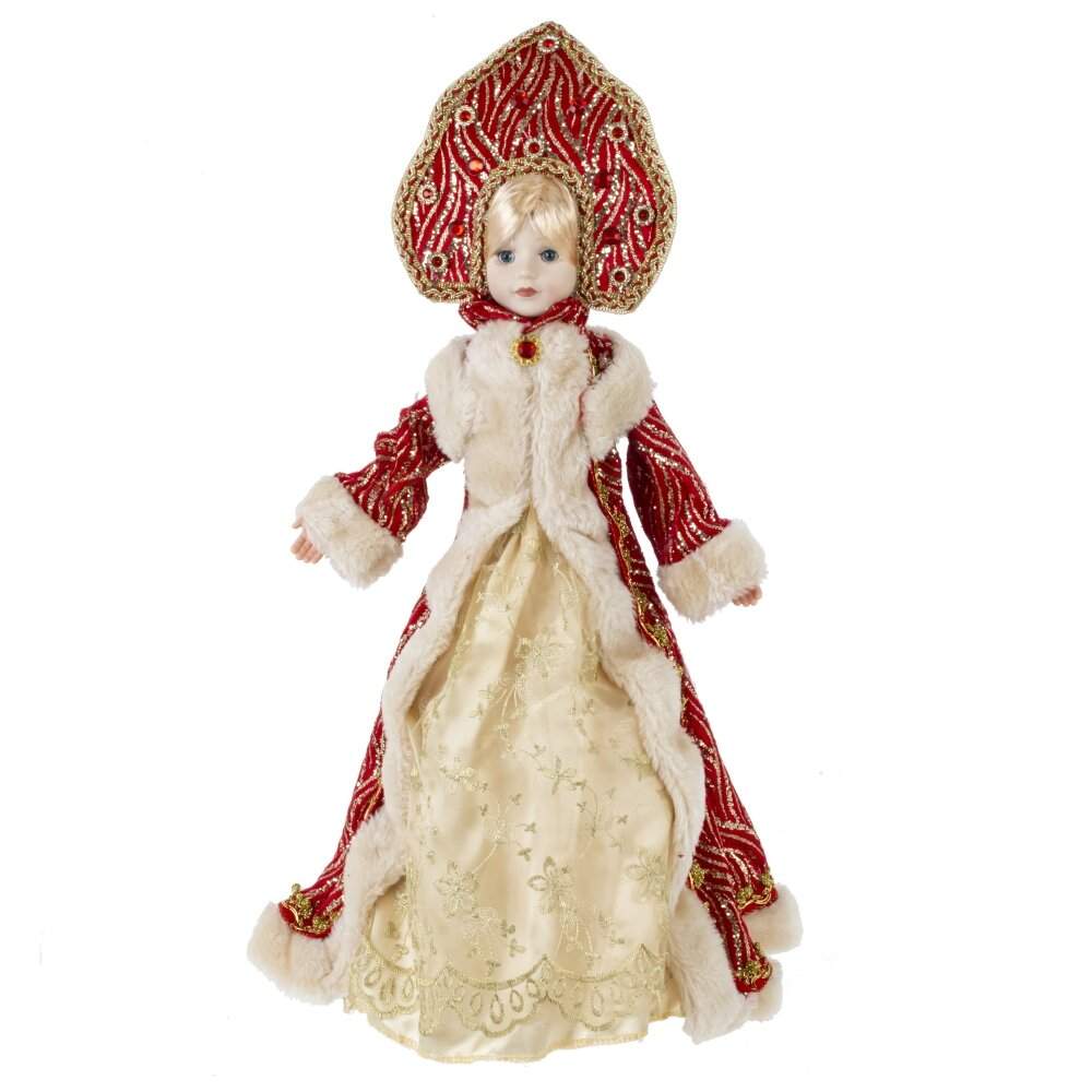 REMECO COLLECTION Снегурочка 779695 в красной шубке с емкостью д/подарка 32х32х55см