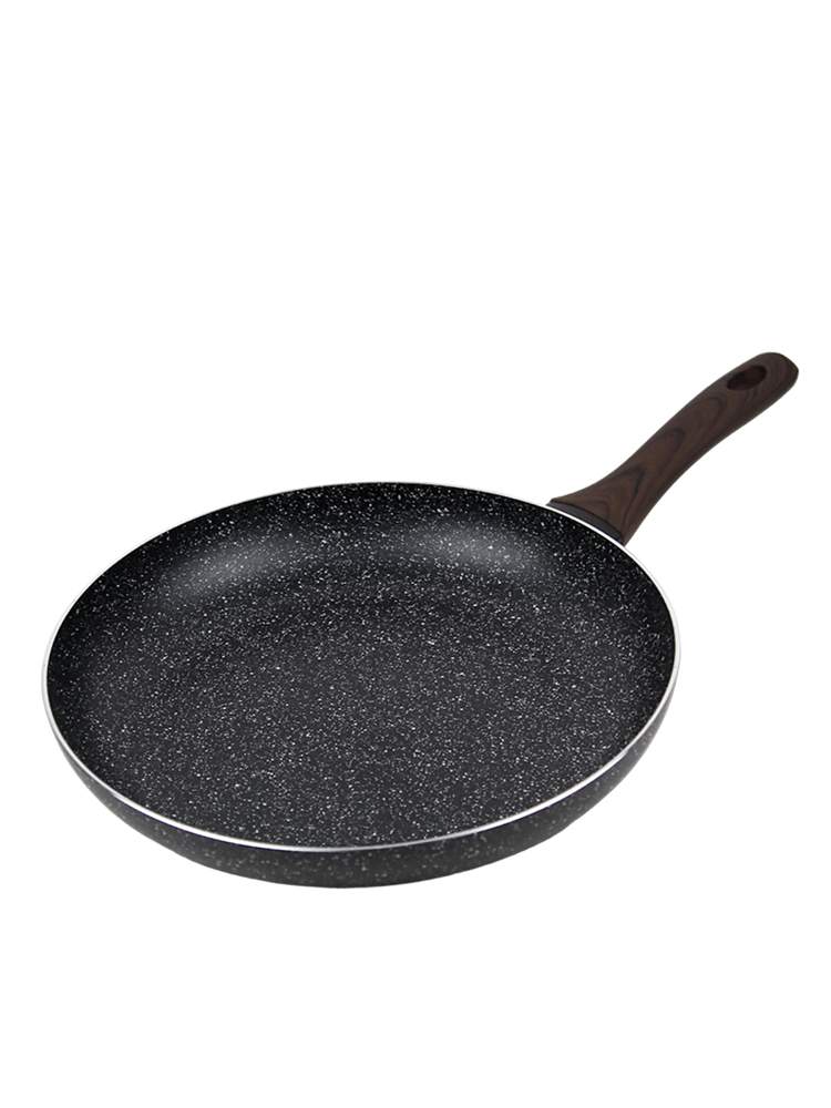 KAMILLE Сковорода 4115MR 30см аллюминий с АП покрытием черный мрамор Индукция