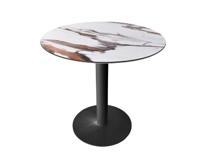 Стол Орион Дюна 80х80см + опора черный