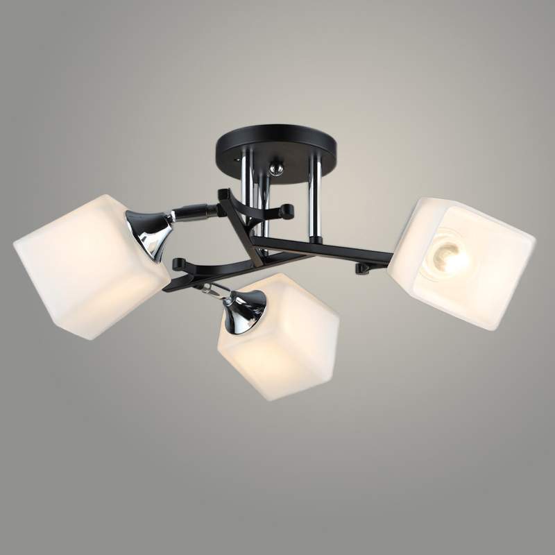 Люстра N5488/3 BK+CH черный/хром 3x40W E27 d540 h200, QH23