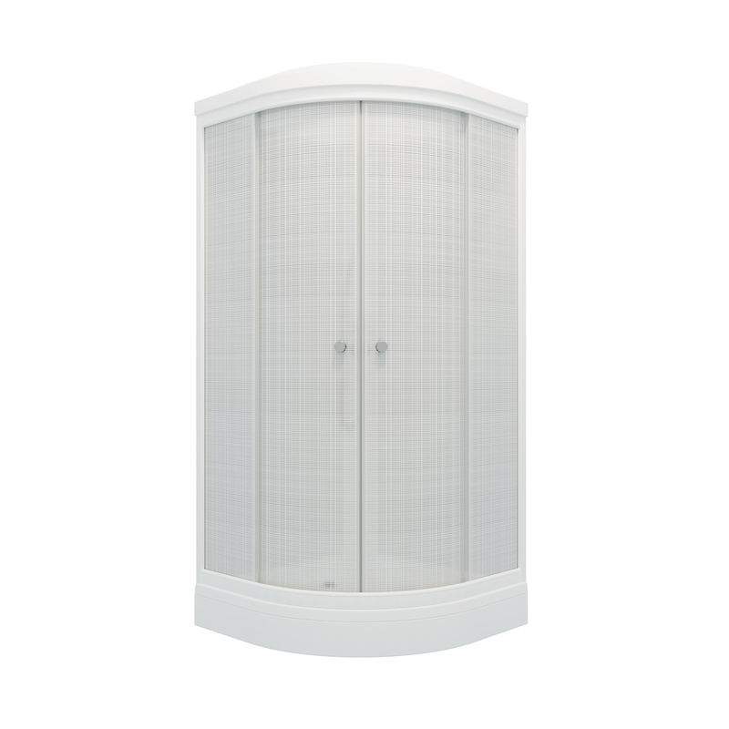 Душевое ограж. "Стандарт"А/В 1/4кр.  низ./средн.поддон  90*90 Аква,Лён,Белый КС66