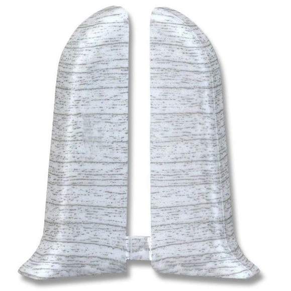 253 Заглушки торцевые (пара)  Идеал Комфорт, Ясень серый, 55мм