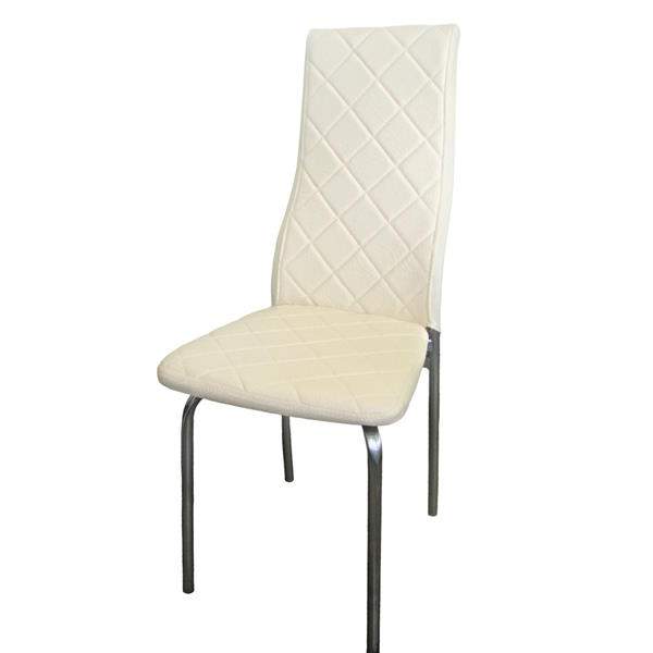 Стул Волна (зеркало к/з молоко малый ромб)