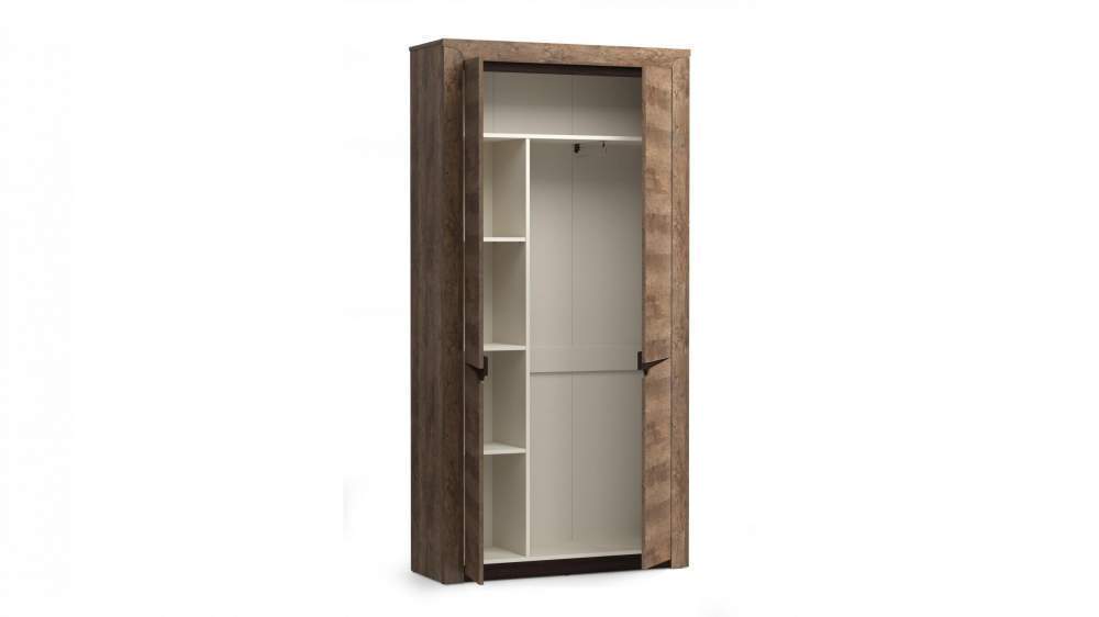 Шкаф д/одежды "Лючия"  33.18  кейптаун/венге/белый