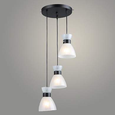 Подвес N5640/3HQ BK черный 3х40W Е27 d335 h800, QH23
