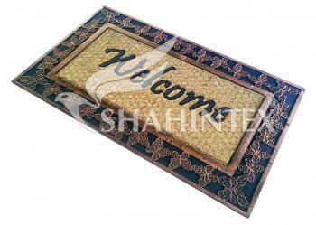 Коврик придверн. SHAHINTEX резиновый с кокосом  45х75  в ассорт.   SH10