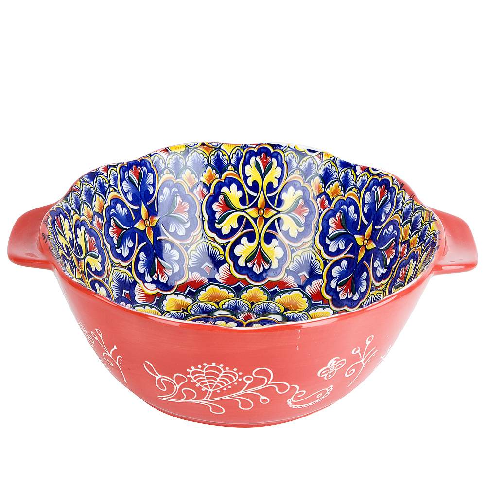 NOUVELLE HOME Arabesque красный Форма д/запекания 0860109 с ручками 1500мл 23,6х20х8,4см