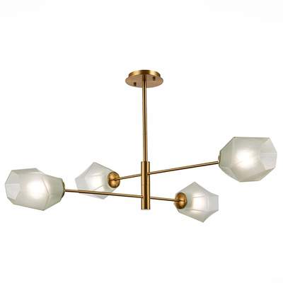 Светильник потолочный SLE205202-04 Латунь/Белый E27 4*60W