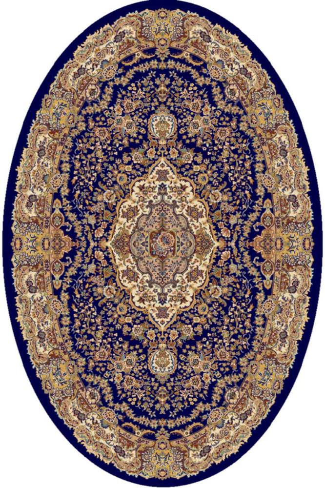 Ковер Silky  (YS) D-032/1090 Navy  2.0x3.0 овал