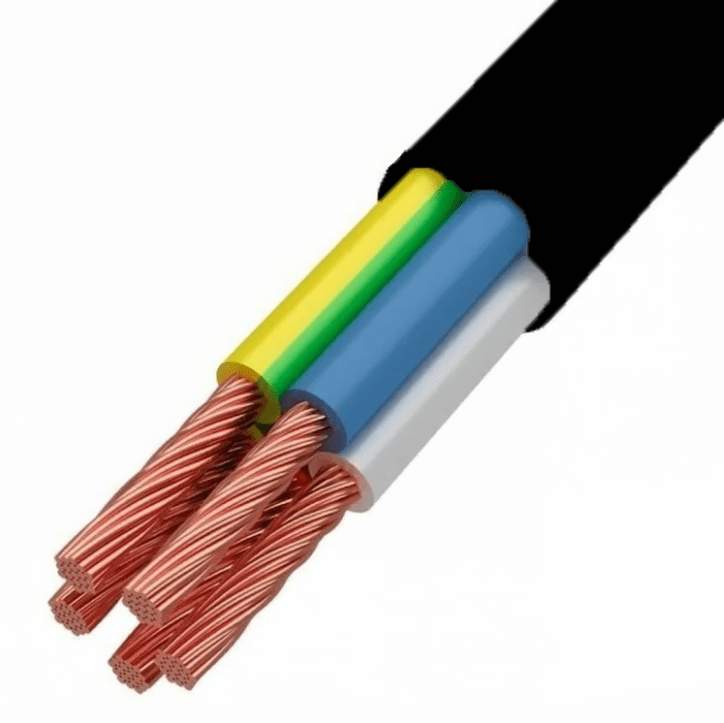 Провод ПВС 5х0,75 черный