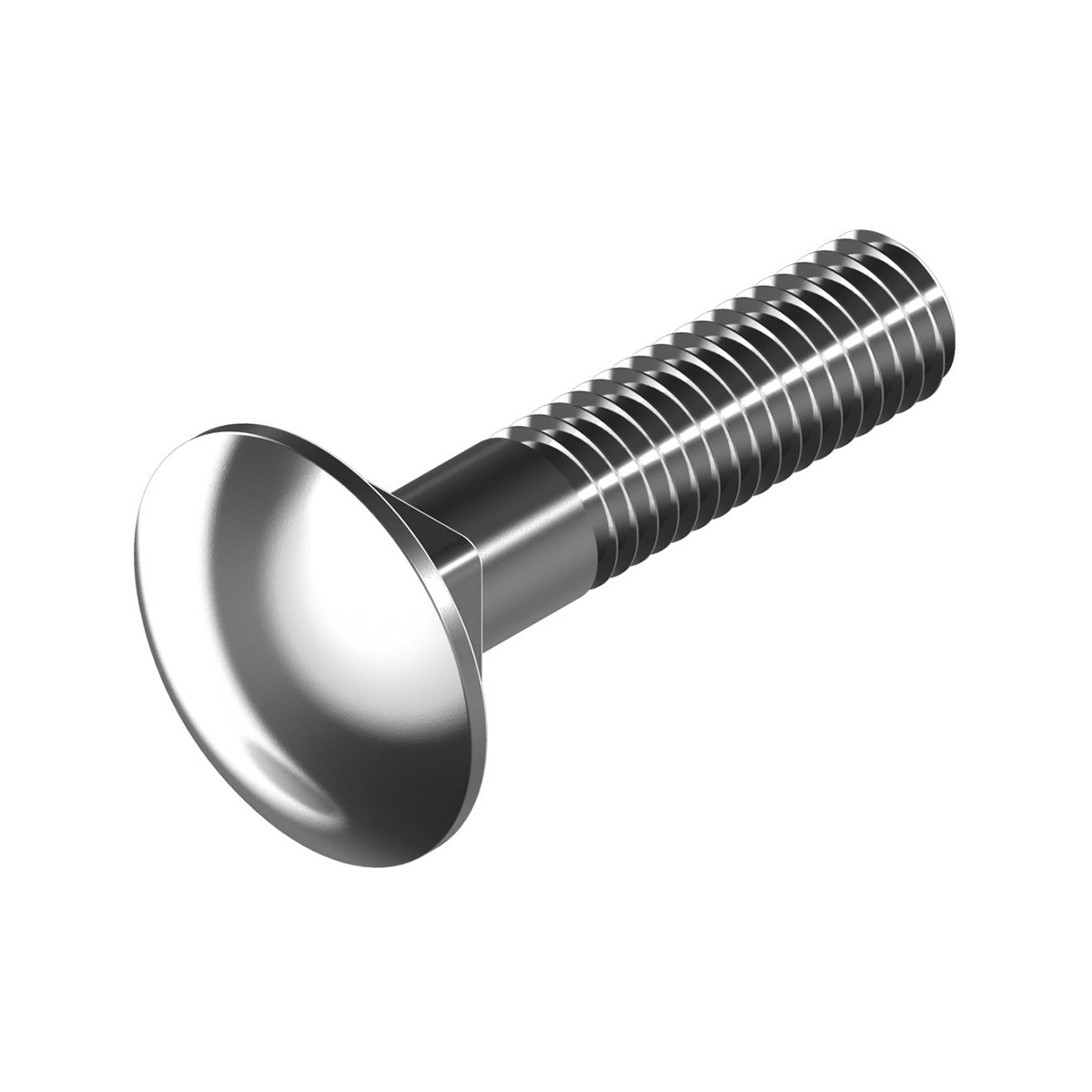 Болт DIN 603 мебельный  нержА2  8х70