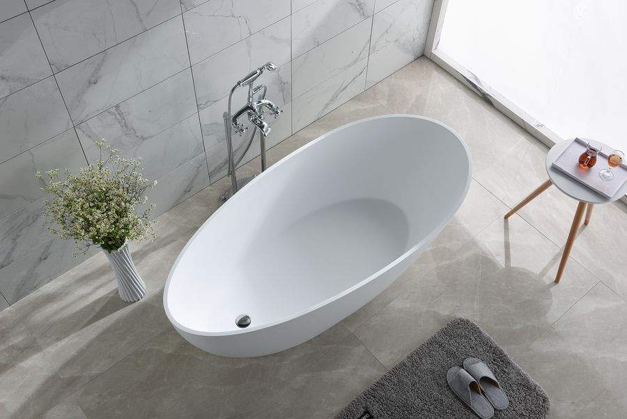 Ванна Calipso 168х79х53см Каменная/белый  1165WCAL