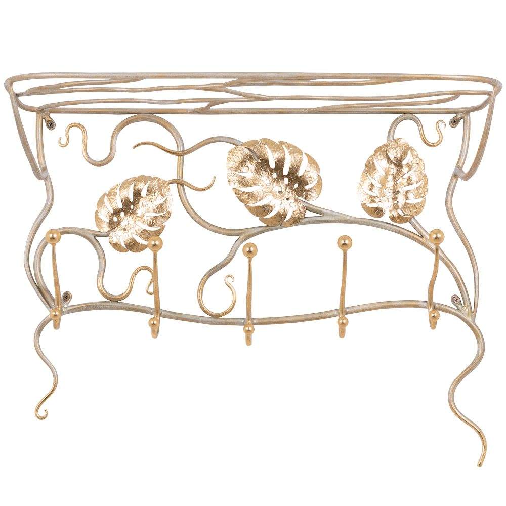 Вешалка "Monstera Deliciosa" (Айвори мраморное золото(АСМзл) 19097