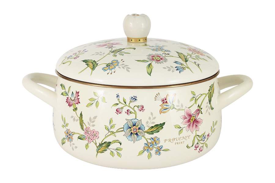 EJIRY Прованс Кастрюля 2,6л 20см эмаль EJ-PVR-20W