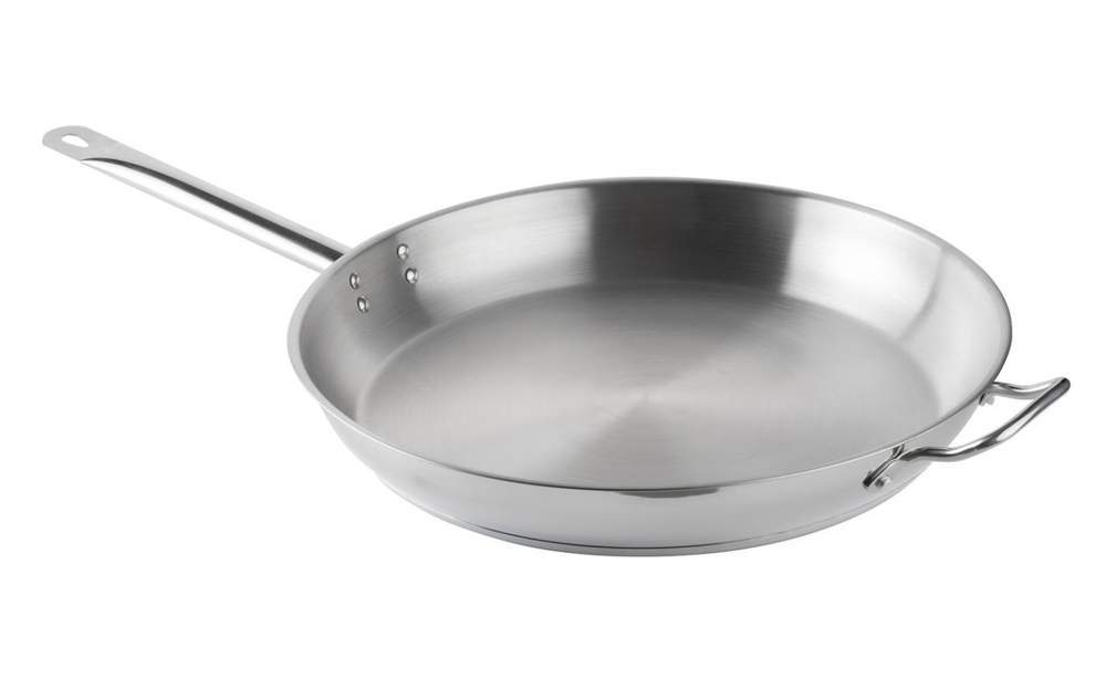 КАТУНЬ Общепит Сковорода 40см 0,8мм нерж.,тройное индукционное дно КТ-ОБ-СН-40