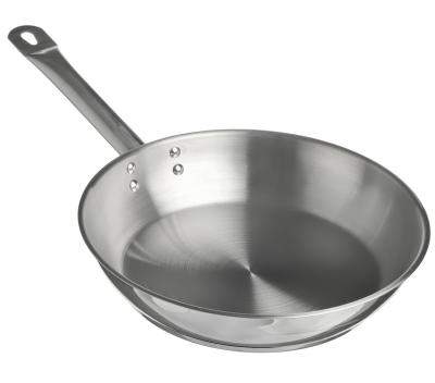 КАТУНЬ Общепит Сковорода 30см 0,6мм нерж.,тройное индукционное дно КТ-ОБ-СН-30