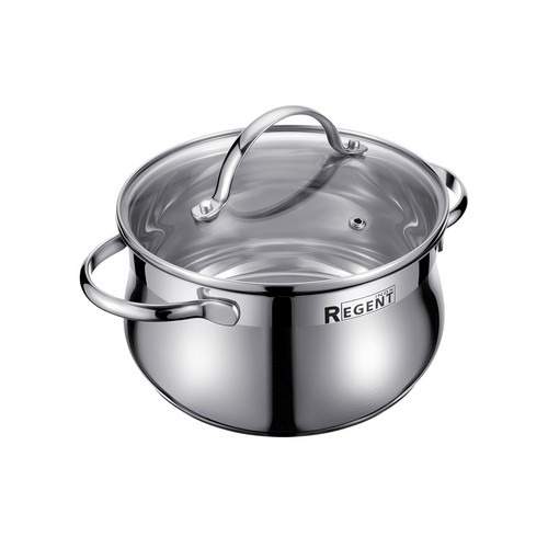 REGENT INOX Linea Monica Кастрюля 93-Mon-05 5800мл нерж.сталь 24х13см с крышкой