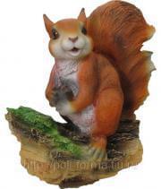 Белочка  ФП248  с орехом на пеньке  24см 