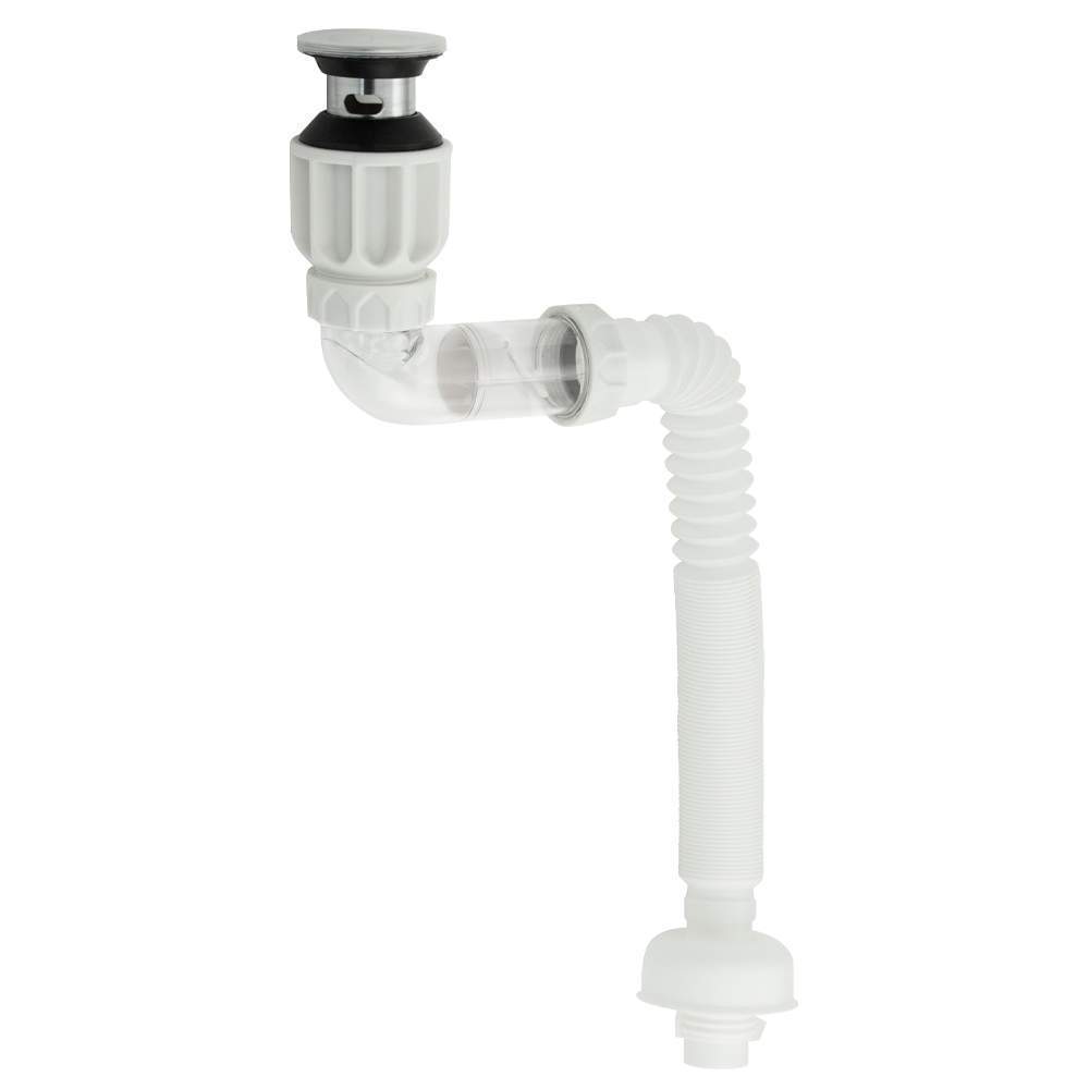 САНАКС сифон д/кух. мойки с гофрой и затвором 4004