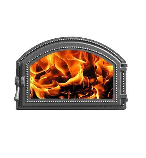 Дверка Везувий каминная 222 (Антрацит)