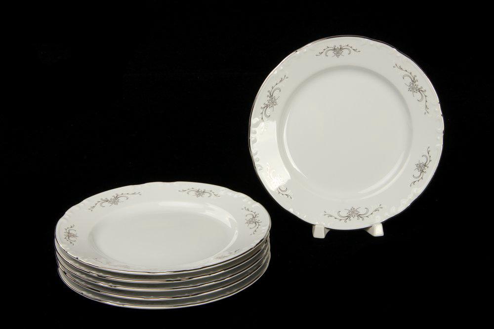 CONSTANCE Серый орнамент Набор тарелок десертных 19см/6шт 7351100/15935/БТФ0579