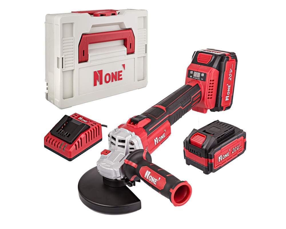 УШМ NUMBER ONE INDUSTRIAL AG125-20/4.0-PRO-1B аккум.бесщ. мод/кейс