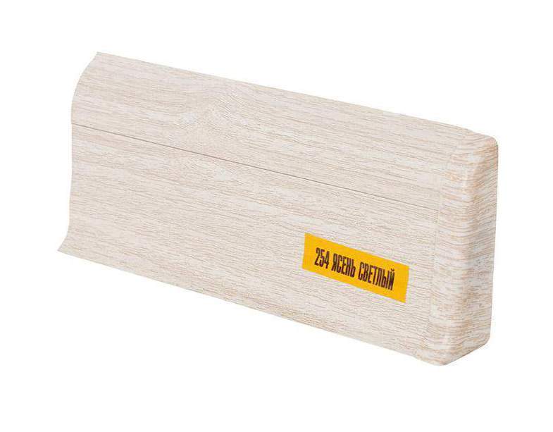 230 Плинтус н/п Идеал Комфорт, Дуб айсберг 55мм/2,2м