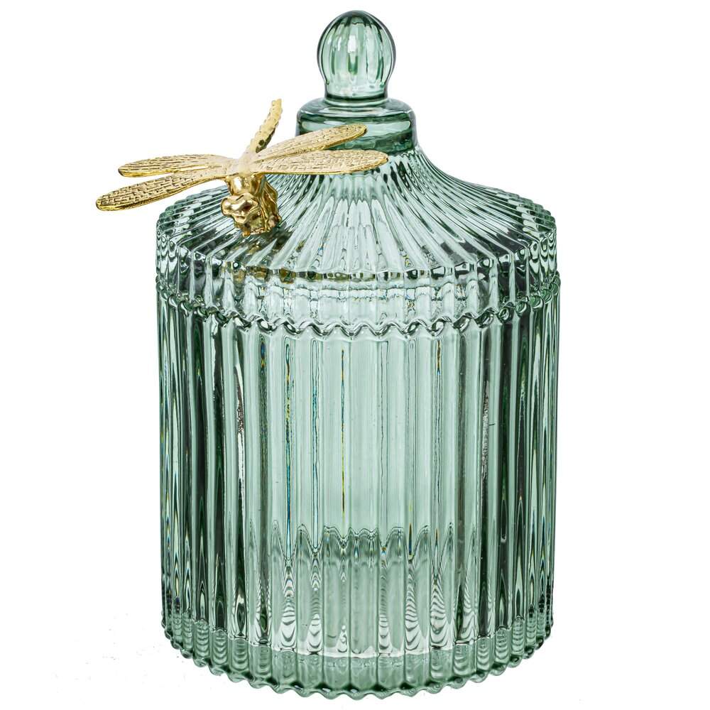 REMECO COLLECTION Шкатулка 804490 Стрекоза стекло/металл 11х12х16,5см