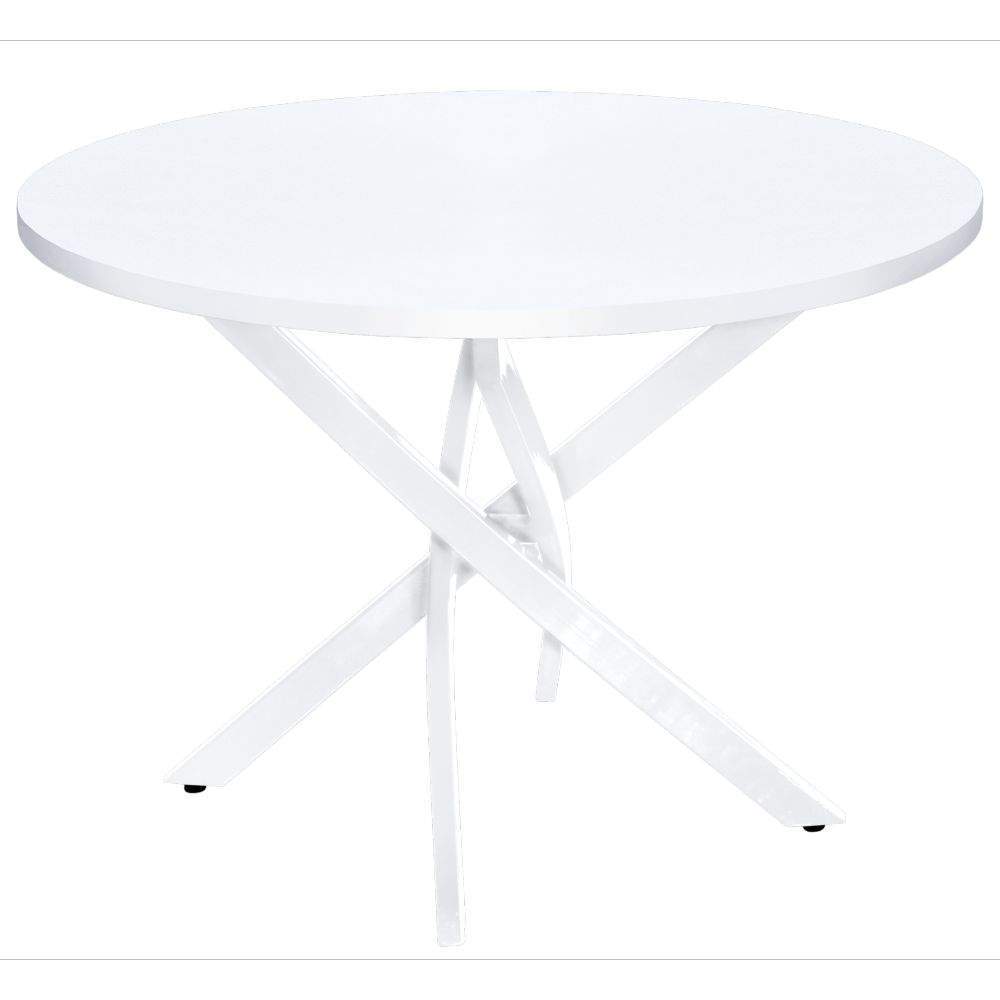 Стол Лофт1 нераздвижной белый d-900