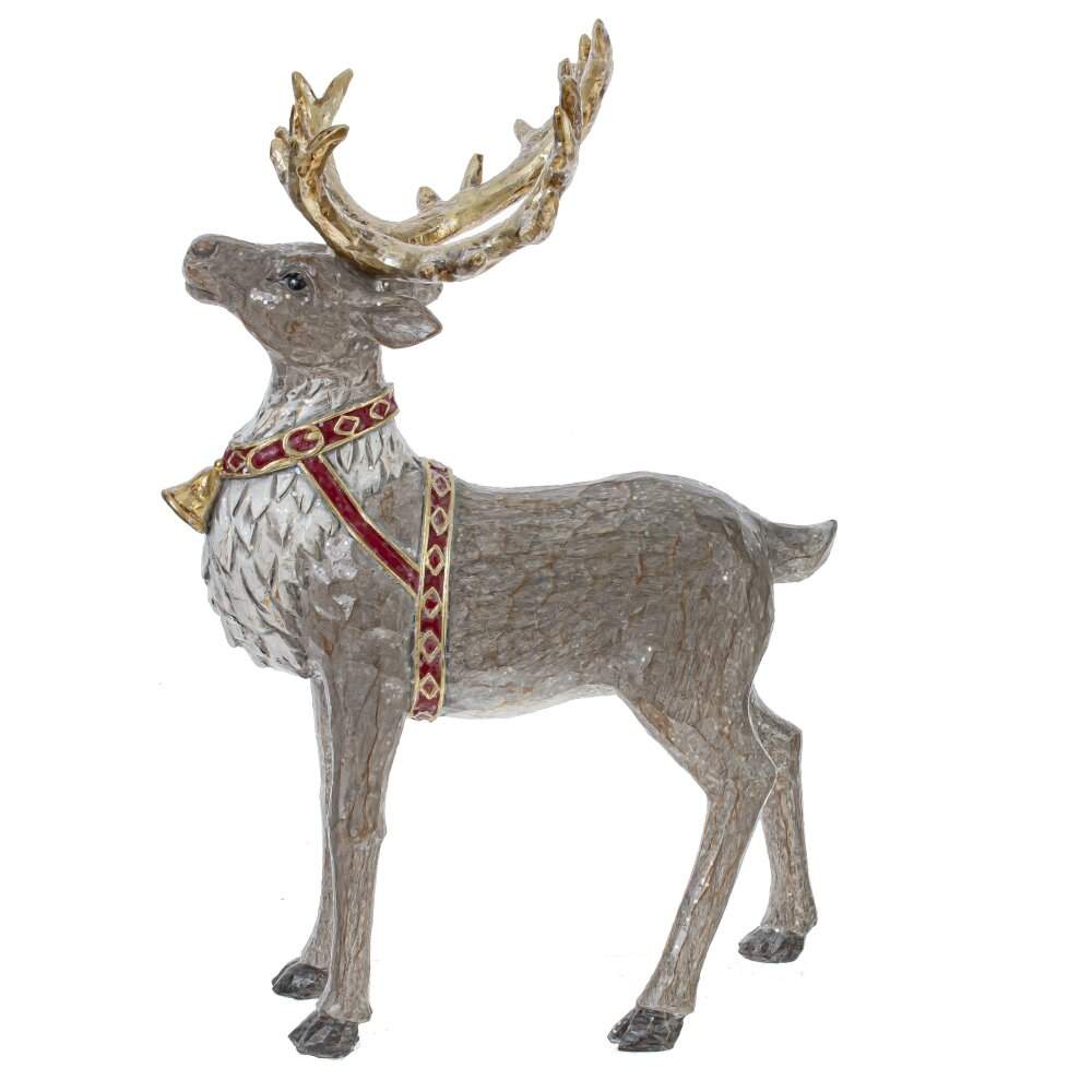 REMECO COLLECTION Фигурка 805411 Олень северный серебро/золото 18х11х27см