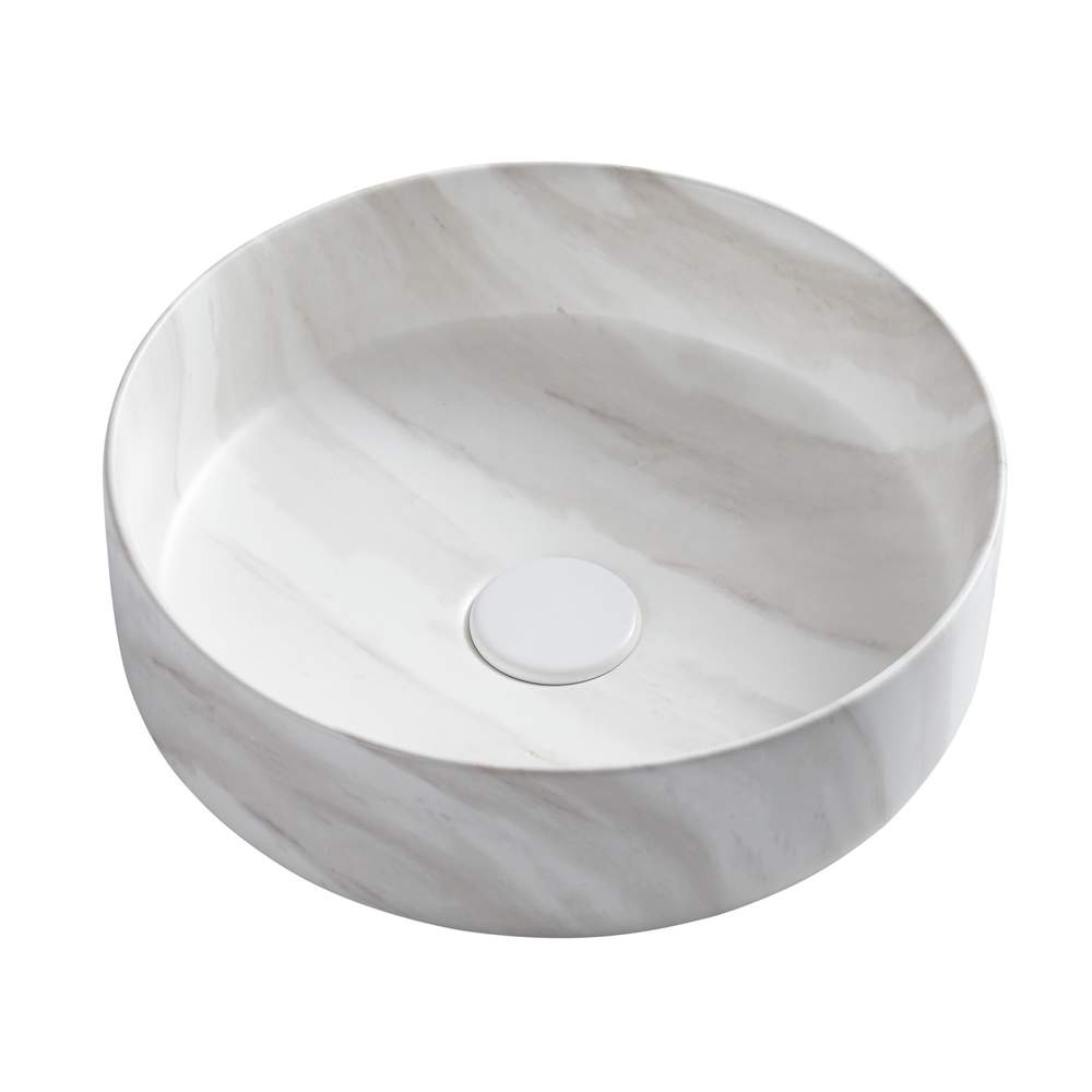 Раковина накладная AZ-3134-M817 мраморный  355*355*120мм