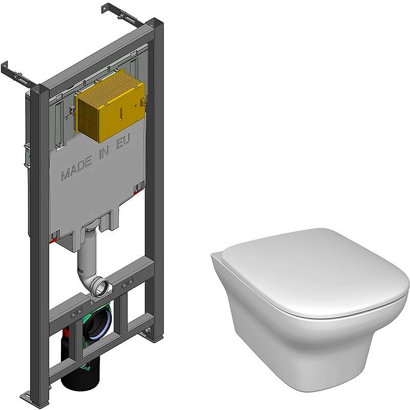 Инсталяция VOX E217772RU-00 д/подвесного унитаза с сиден. микролифт, б/панели смыва