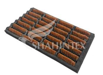Коврик придверн. SHAHINTEX  BRUSH 45x75 резиновый с кокосом  02