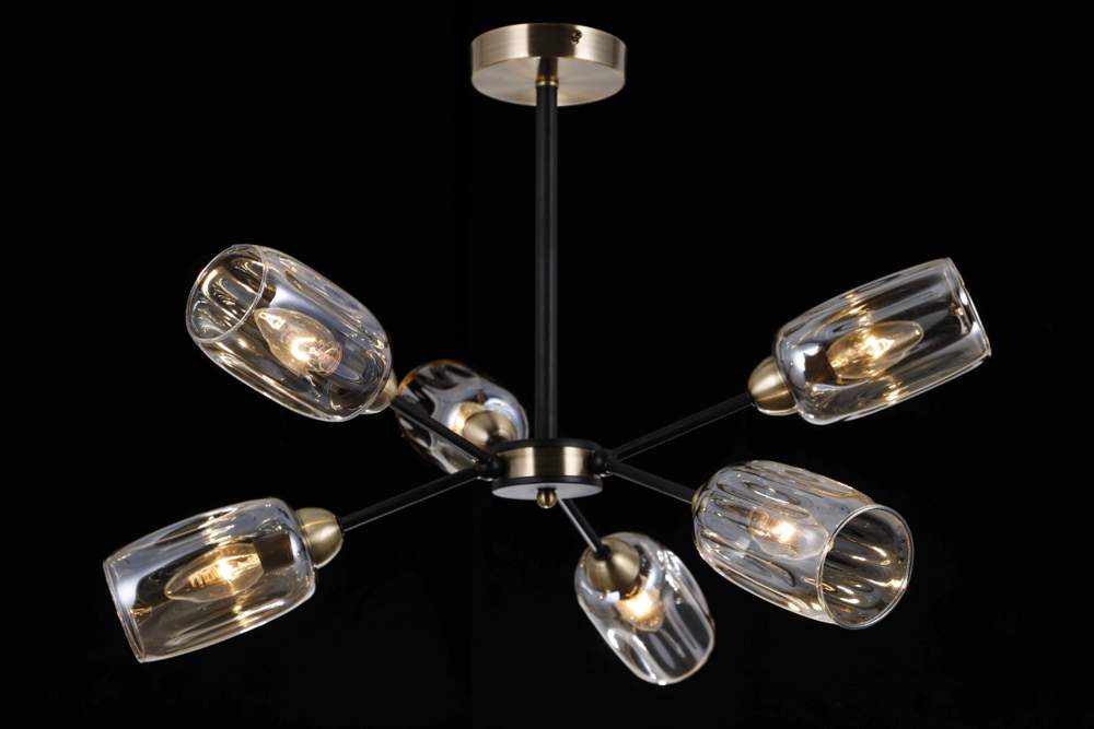 Sfera Sveta - 40461MD/6  MBK+AB  Люстра NW_SS