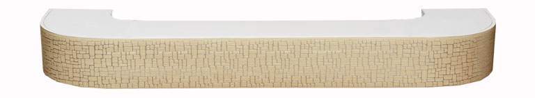 Карниз с поворотом РОНДО 3-х рядн. Слоновая Кость  1,6  73857