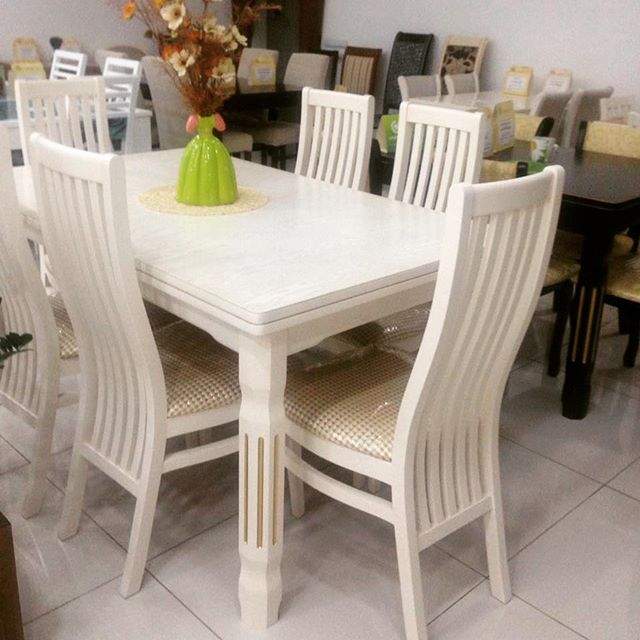 Стол Обеденный  Мирон 42.01 (01-Р)Ral 5024 Патина белая