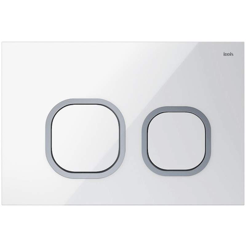 Клавиша  смыва IDDIS универс.белый Uniglass 001  UNG01WCi77