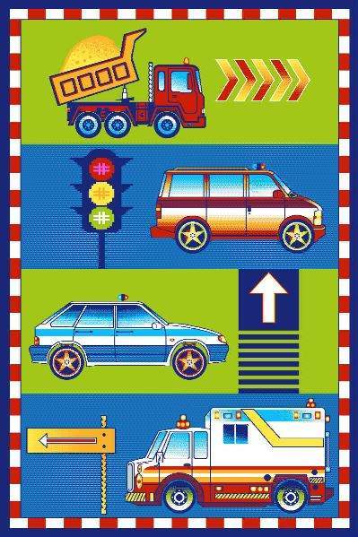 Ковер Baby Carving New 6038  1,0х2,0  Yeshil/Lacivert