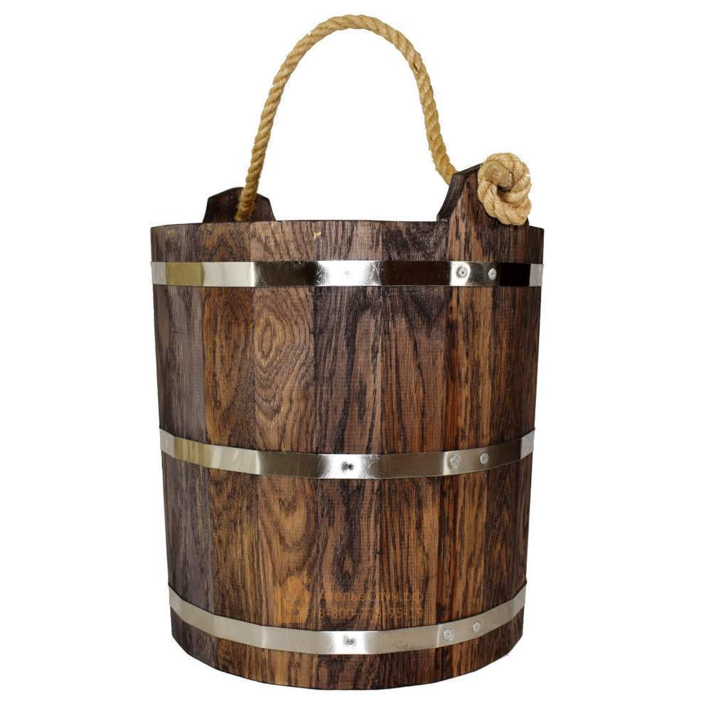 Запарник с нерж.вставкой 20л дуб в тёмном